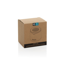 Enceinte publicitaire 3W avec support en plastique recyclé RCS Magpulse