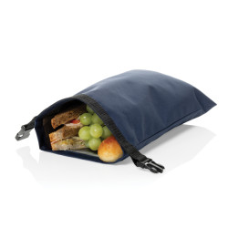 Sac publicitaire à lunch pliable 30x20cm en rPET AWARE™ Snackstrap