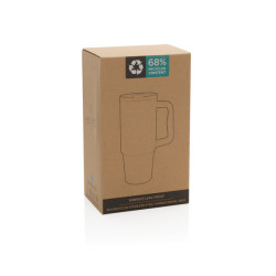 Mug publicitaire 900ml étanche en acier inoxydable recyclé RCS Embrace