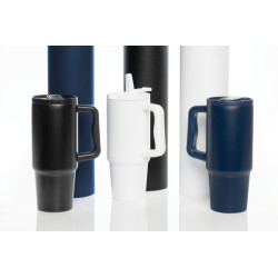 Mug publicitaire 900ml étanche en acier inoxydable recyclé RCS Embrace