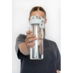 Bouteille publicitaire d'eau étanche sport 800ml en rPET RCS SipnLock