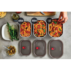 Set publicitaire de boites repas x3 Petite, Moyenne, Grande