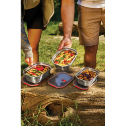 Set publicitaire de boites repas x3 Petite, Moyenne, Grande