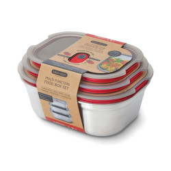 Set publicitaire de boites repas x3 Petite, Moyenne, Grande