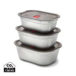 Set publicitaire de boites repas x3 Petite, Moyenne, Grande