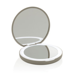 Miroir publicitaire de maquillage à LED en plastique recyclé RCS Lumora