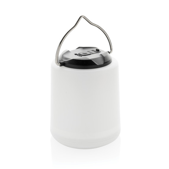 Lampe publicitaire de table rechargeable en plastique recyclé RCS Limio