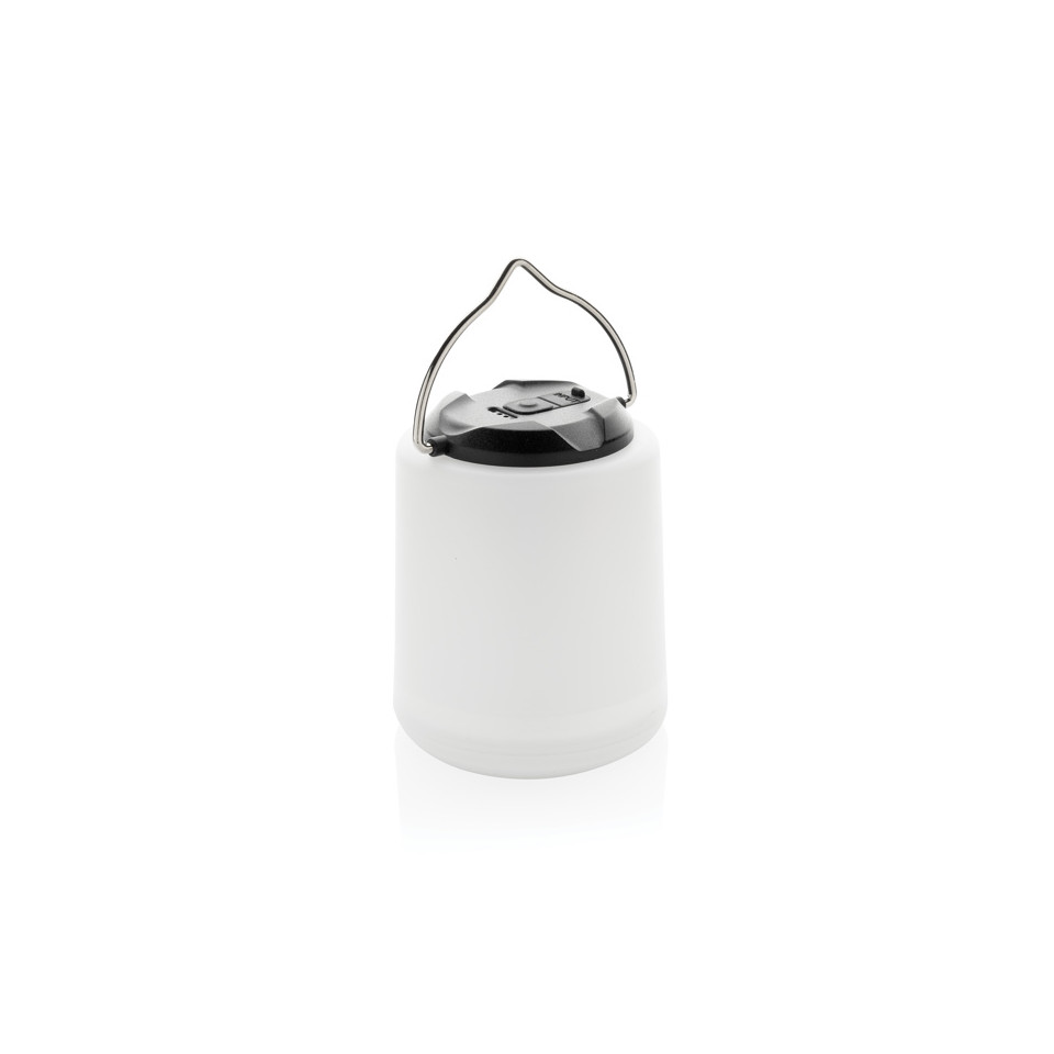 Lampe publicitaire de table rechargeable en plastique recyclé RCS Limio