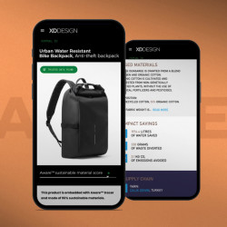 Sac publicitaire à dos pour vélo résistant à l'eau Urban