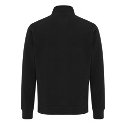 Sweater publicitaire IQONIQ à col montant zippé en coton recyclé Elgon