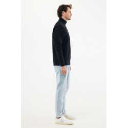 Sweater publicitaire IQONIQ à col montant zippé en coton recyclé Elgon