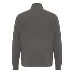 Sweater publicitaire IQONIQ à col montant zippé en coton recyclé Elgon