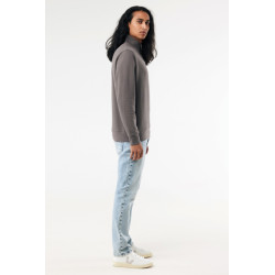 Sweater publicitaire IQONIQ à col montant zippé en coton recyclé Elgon