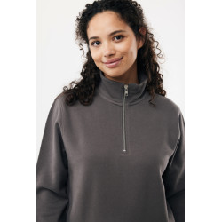 Sweater publicitaire IQONIQ à col montant zippé en coton recyclé Elgon