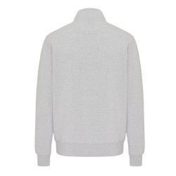 Sweater publicitaire IQONIQ à col montant zippé en coton recyclé Elgon