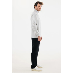 Sweater publicitaire IQONIQ à col montant zippé en coton recyclé Elgon