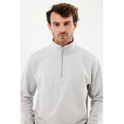 Sweater publicitaire IQONIQ à col montant zippé en coton recyclé Elgon