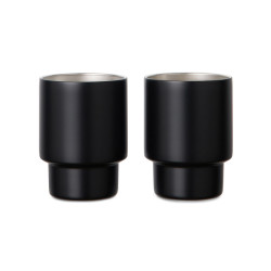 Set publicitaire de 2 tasses en acier RCS Nagano VINGA