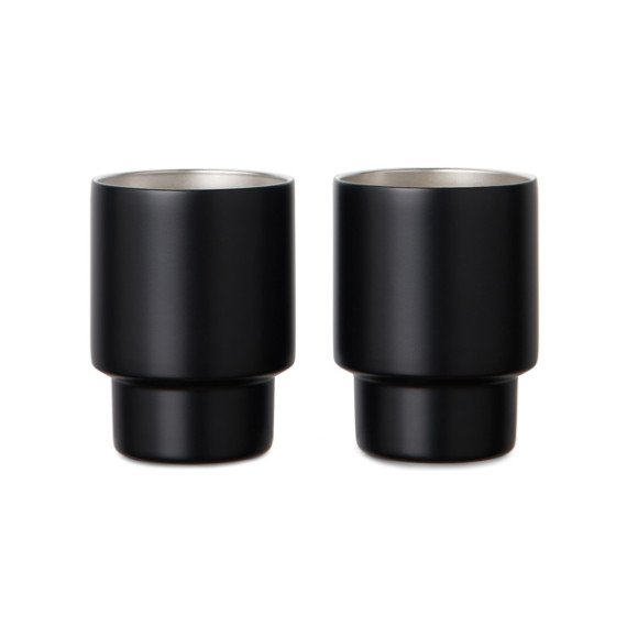 Set publicitaire de 2 tasses en acier RCS Nagano VINGA
