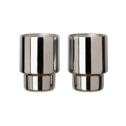 Set publicitaire de 2 tasses en acier RCS Nagano VINGA