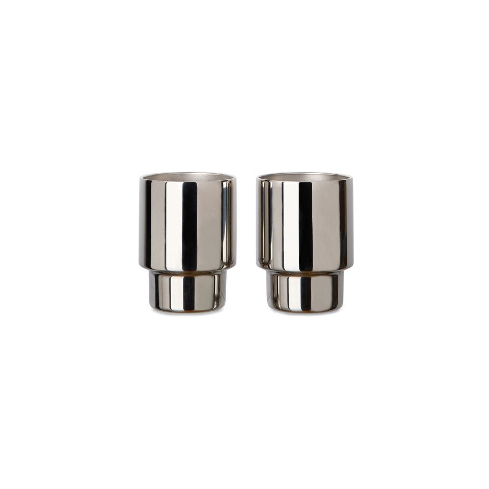 Set publicitaire de 2 tasses en acier RCS Nagano VINGA