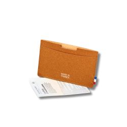 Porte papier véhicule personnalisé en cuir recyclé fabriqué France