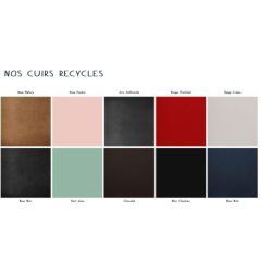 Porte carte classique personnalisé en cuir recyclé fabriqué France