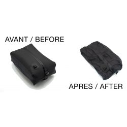 Sac publicitaire compactable avec aspiration intégrée Vacpouch