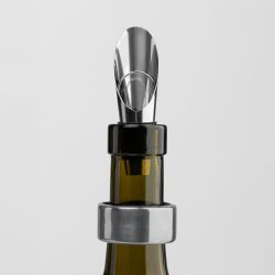 Set cadeau publicitaire Essex accessoires pour vin acier inoxydable et bois FSC Set cadeau publicitaire Essex accessoires pour vin acier inoxydable et bois FSC