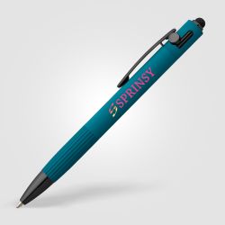 Stylo à bille personnalisé en aluminium recyclé stylet