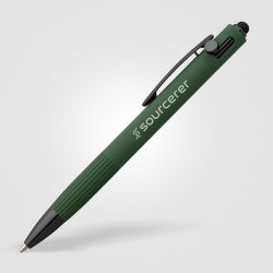 Stylo à bille personnalisé en aluminium recyclé stylet