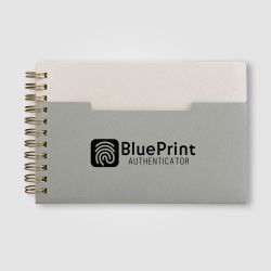 Carnet personnalisé horizontale papier FSC à spirales A6 Lino Carnet personnalisé horizontale papier FSC à spirales A6 Lino