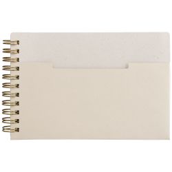 Carnet personnalisé horizontale papier FSC à spirales A6 Lino Carnet personnalisé horizontale papier FSC à spirales A6 Lino