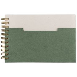 Carnet personnalisé horizontale papier FSC à spirales A6 Lino Carnet personnalisé horizontale papier FSC à spirales A6 Lino