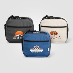 Sac publicitaire repas isotherme bandoulière Helsinki en rPET 4,5 L