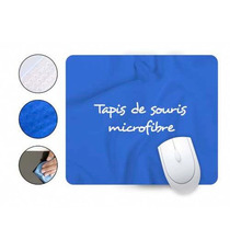 Tapis de souris microfibre publicitaire quadri