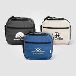 Sac publicitaire repas isotherme bandoulière Helsinki en rPET 4,5 L
