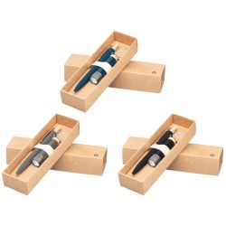 Coffret cadeau personnalisé stylo et lampe torche aluminium recyclé Reborn