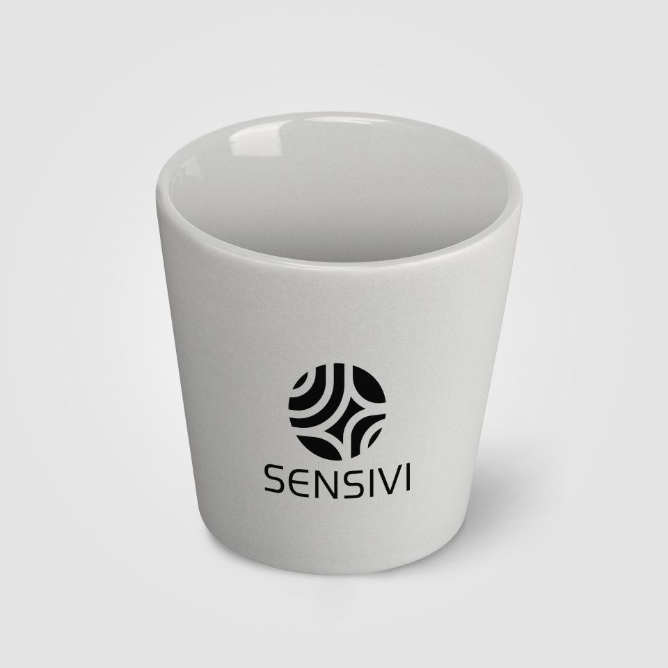 Tasse publicitaire en céramique mate de 180 ml