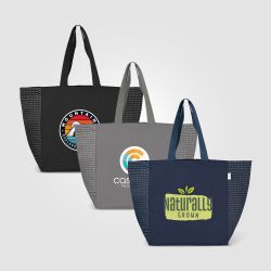 Sac fourre-tout personnalisé en coton recyclé à motif chevron 225 gsm®