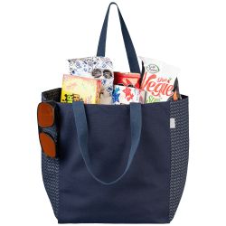 Sac fourre-tout personnalisé en coton recyclé à motif chevron 225 gsm®