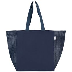 Sac fourre-tout personnalisé en coton recyclé à motif chevron 225 gsm®