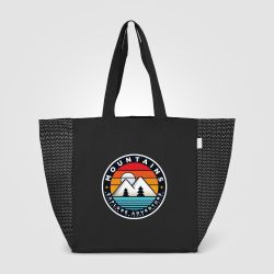 Sac fourre-tout personnalisé en coton recyclé à motif chevron 225 gsm®