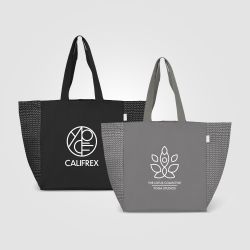 Sac fourre-tout personnalisé en coton recyclé à motif chevron 225 gsm®