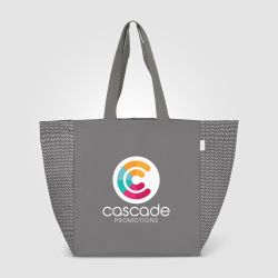 Sac fourre-tout personnalisé en coton recyclé à motif chevron 225 gsm®