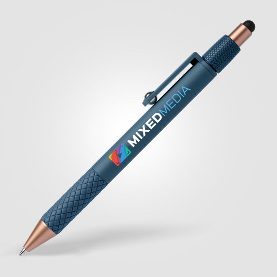 Stylo bille anti-stress personnalisé avec stylet, spinner et bille 