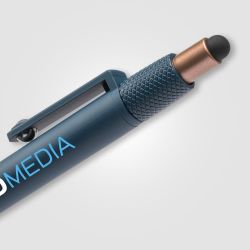 Stylo bille anti-stress personnalisé avec stylet, spinner et bille 