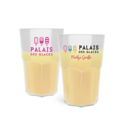 Gobelet réutilisable incassable personnalisé en PP 400 ml fabriqué en France