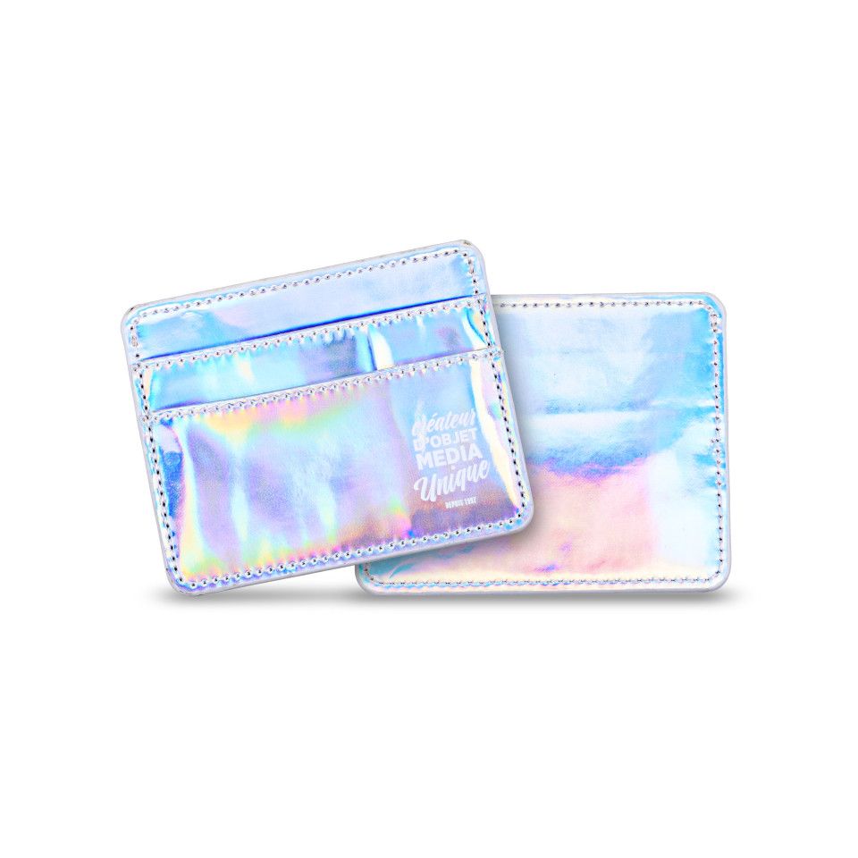 Porte-cartes publicitaire holographique