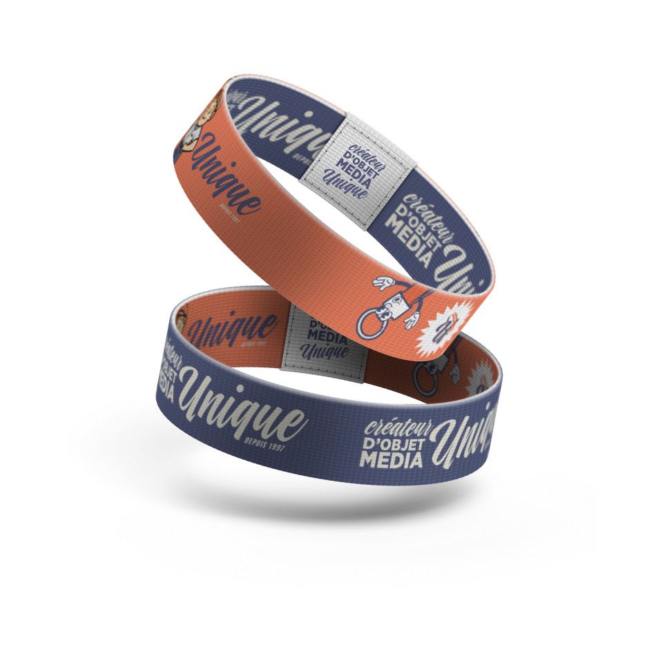 Bracelet personnalisable élastique 100 % polyester 